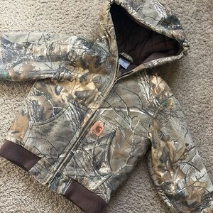 Carhartt Brown and Camo Quilted Jacket